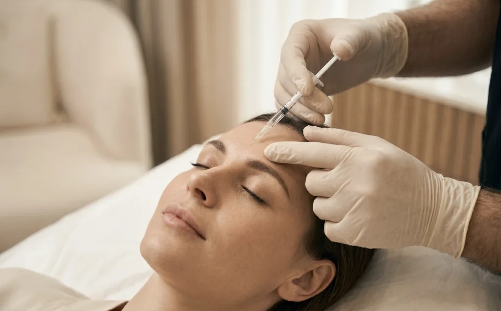 Botulinum toxin treatment - facial wrinkle smoothing