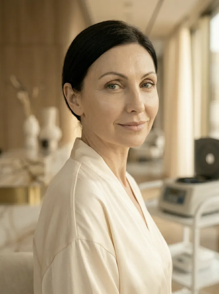 Strahlende Haut nach PRP-Eigenbluttherapie