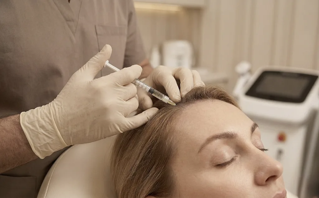 PRP therapy - injection treatment for skin rejuvenation